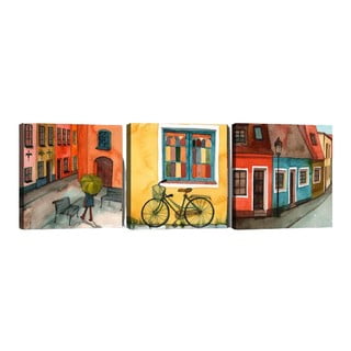 3 gleznu komplekts Tablo Center City Vibe