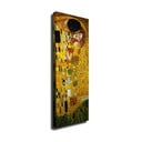 Gleznas reprodukcija uz audekla Gustav Klimt The Kiss, 30 x 80 cm