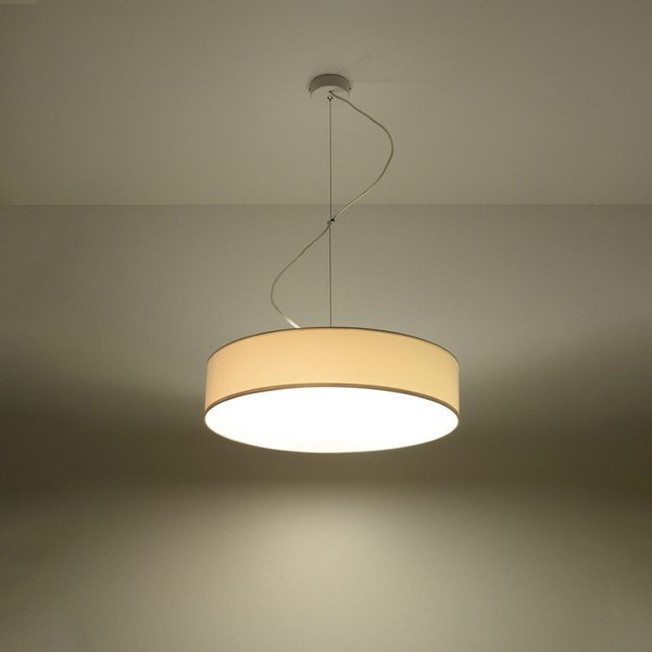 Balta piekaramā lampa ø 45 cm Atis – Sollux-image-3