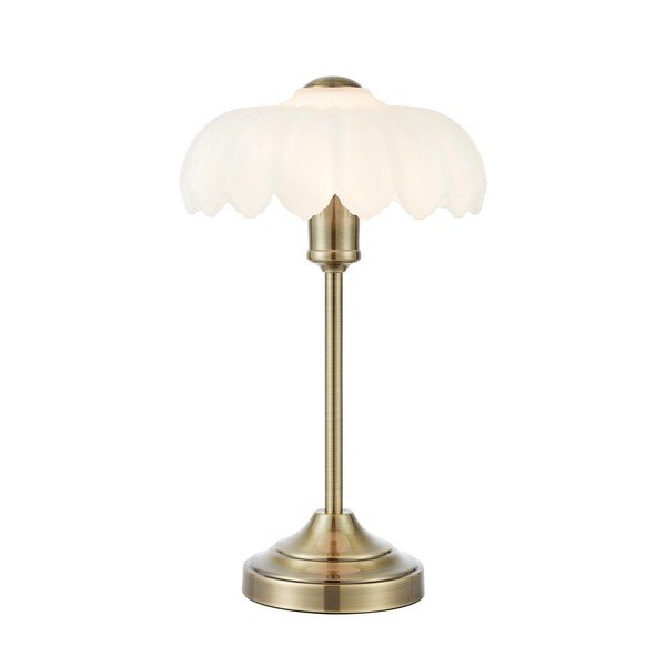 Krēmkrāsas/misiņa krāsas galda lampa (augstums 43 cm) Kurage – Markslöjd