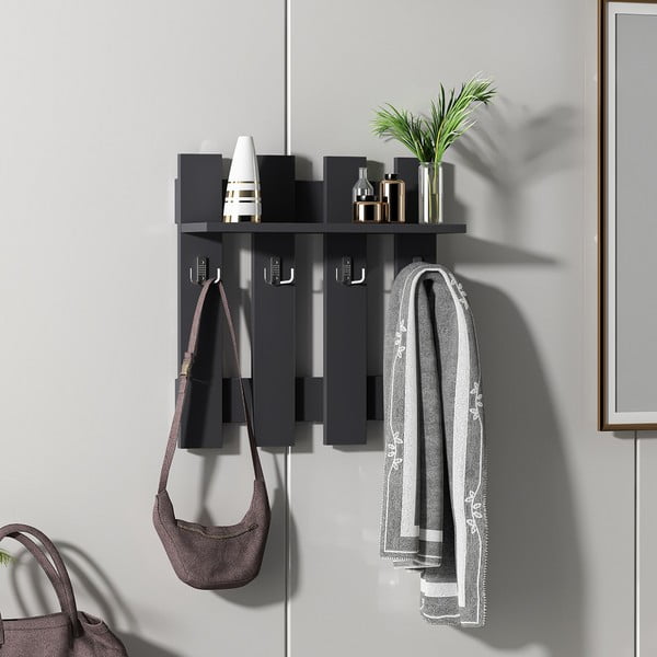Melns sienas pakaramais Utica – Kalune Design-image-4