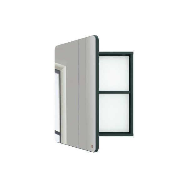 Tumši zaļš vannasistabas sienas skapītis ar spoguli Tom Tailor Color Bath, dziļums 14 cm-image-2