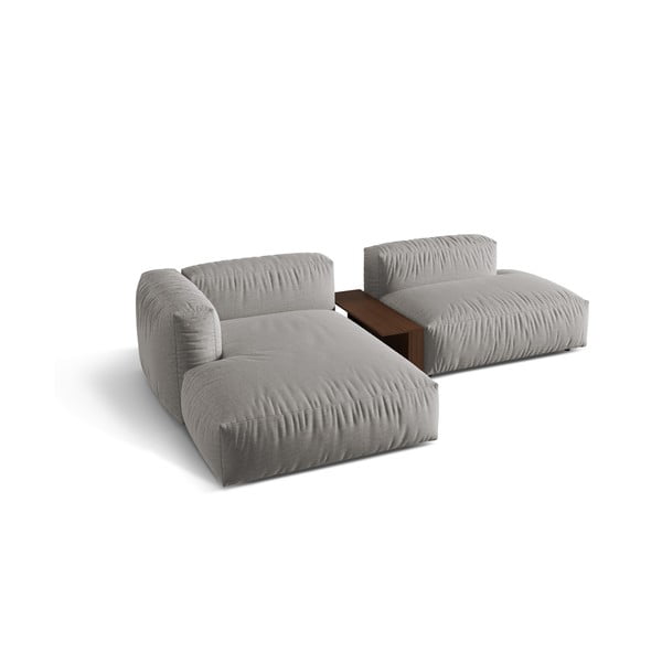 Gaiši pelēks modulārais stūra dīvāns (ar kreiso stūri) Martina – Micadoni Home-image-2
