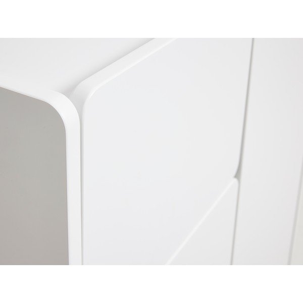 Balts skapītis 80x100x40 cm Bera – Unique Furniture-image-4