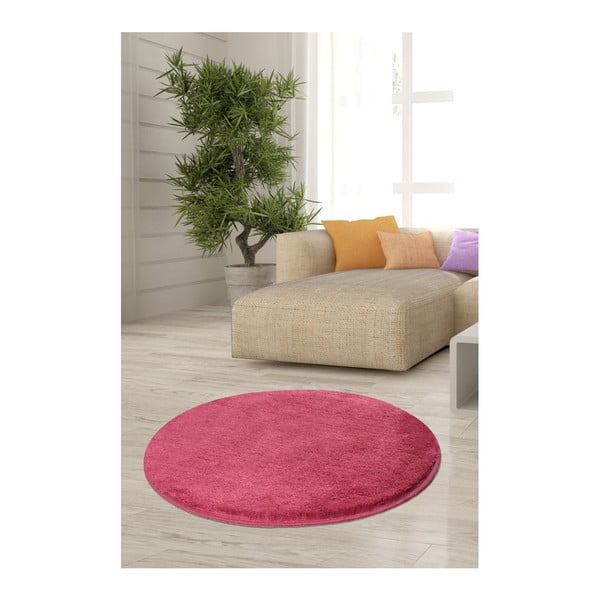 Rozā paklājs Milano, ⌀ 90 cm