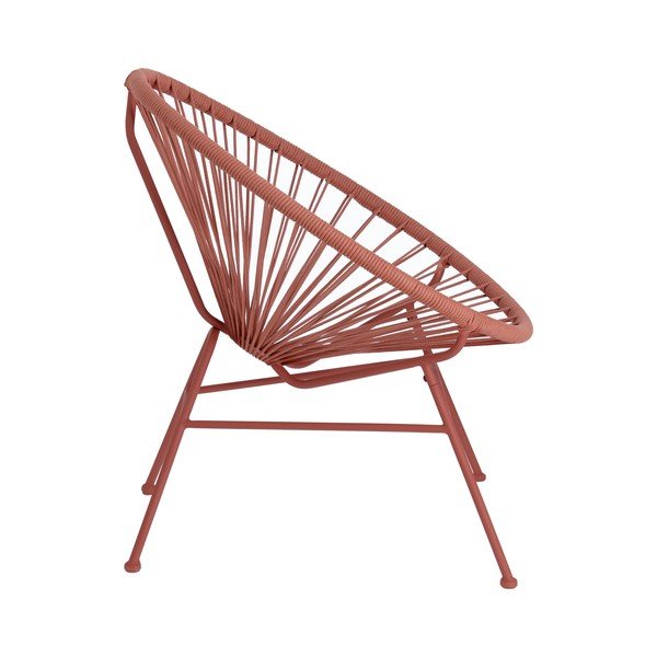 Terakotas brūns dārza krēsls ar pinumu Kave Home Samantha-image-2