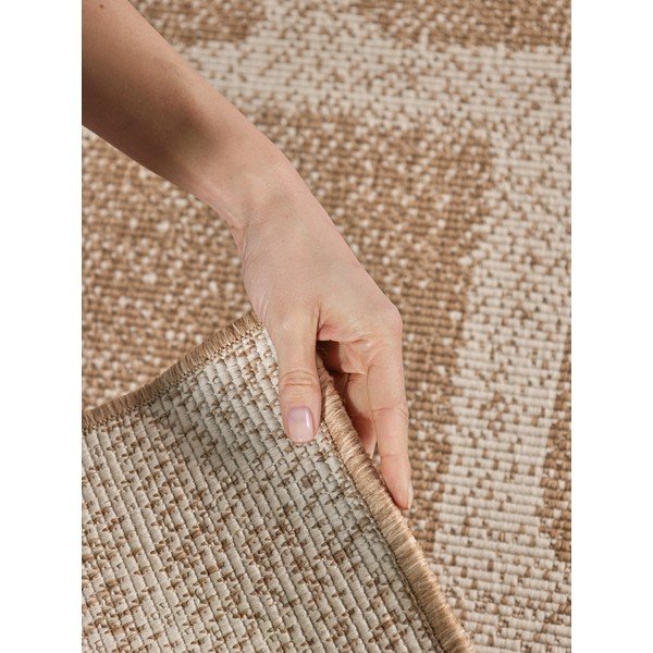 Krēmkrāsas/dabīga toņa iekštelpu un āra paklājs 160x230 cm Haringey Ruskin – Ted Baker-image-3