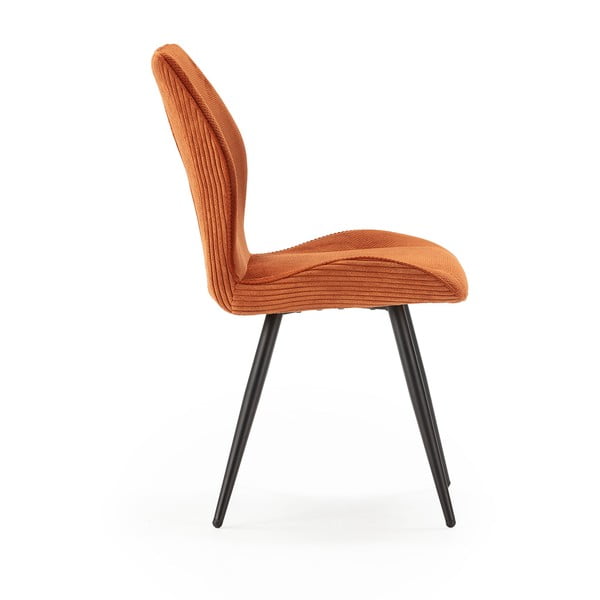 Oranži velveta pusdienu krēsli (2 gab.) Adaya – Marckeric-image-3