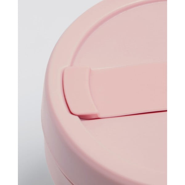 Rozā saliekama ceļojumu krūze Stojo Pocket Cup Carnation, 355 ml-image-4