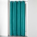 Zils aizkars no mikrosatīna 140x240 cm Shana – douceur d'intérieur