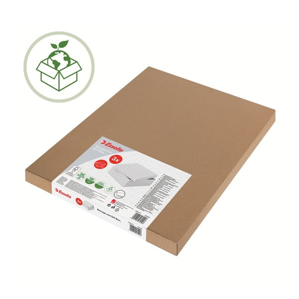 3 baltu glabāšanas kastu komplekts Leitz Eselte, 26,5 x 36 cm-image-4