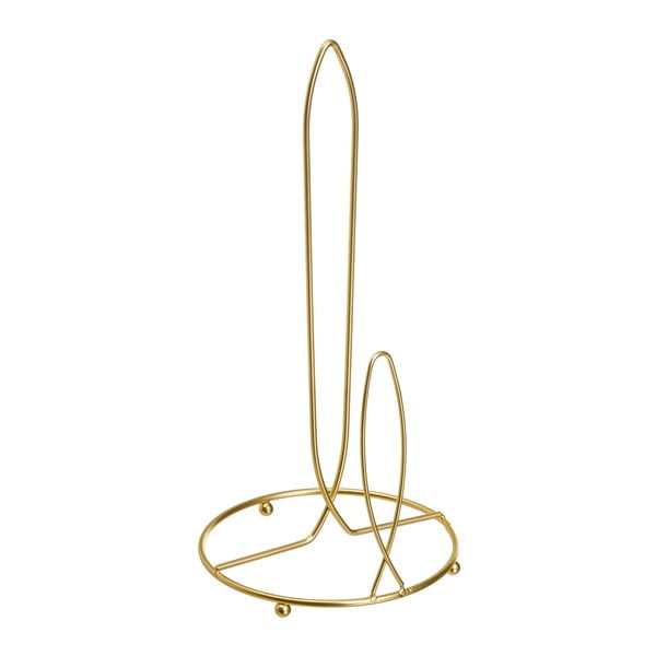 Zelta krāsas metāla papīra dvieļu statīvs ø 16 cm – Casa Selección