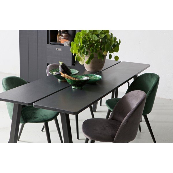 Melns ēdamgalds WOOOD Trionf, garums 210 cm-image-1
