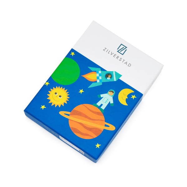 Sudraba krāsas nerūsējošā tērauda bērnu galda piederumi (4 gab.) Space – Zilverstad-image-4