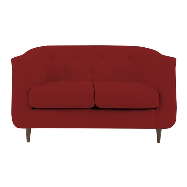 Sarkans dīvāns Kooko Home Love, 125 cm