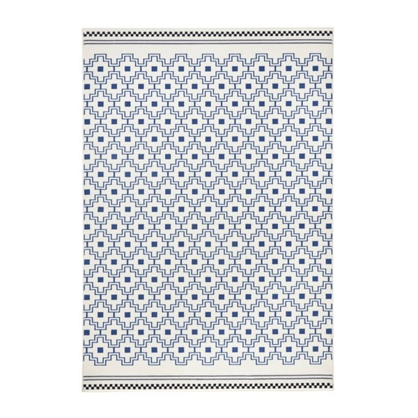 Zils un balts paklājs Zala Living Cubic, 200 x 290 cm