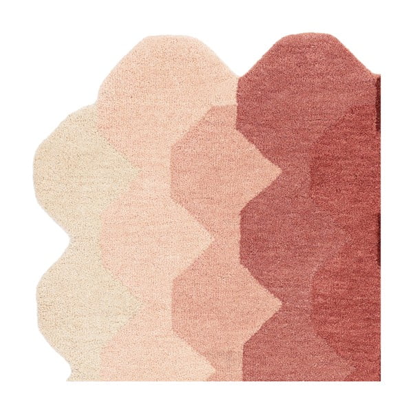 Rozā vilnas paklājs 120x170 cm Hive – Asiatic Carpets-image-3