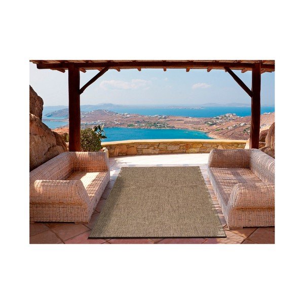 Tumši bēšs āra paklājs Universal Jaipur Beige Daro, 80 x 150 cm-image-1