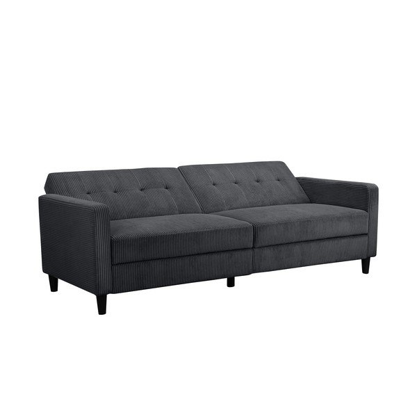Pelēks velveta dīvāns 203 cm Hartford – Støraa-image-1