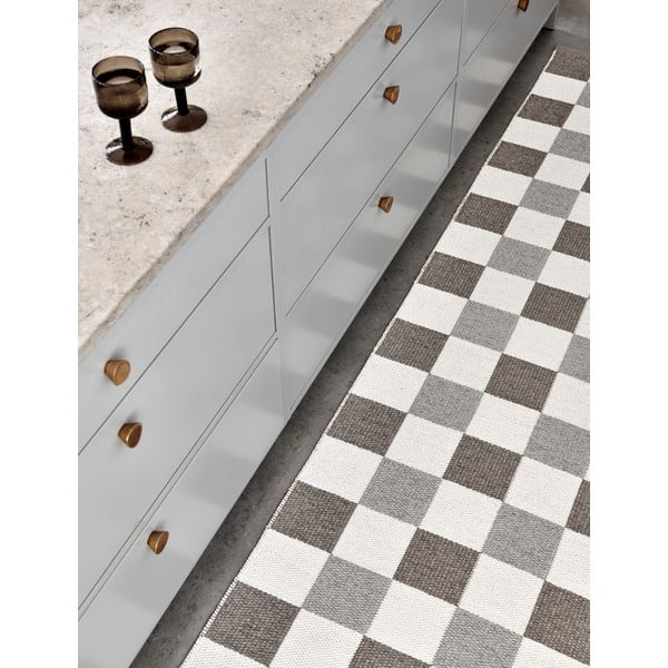 Bēšs/krēmkrāsas iekštelpu un āra celiņa paklājs 70x160 cm Pix Dark Linen – Pappelina-image-3