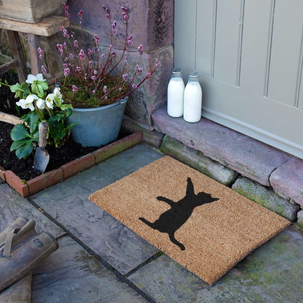 Kokosšķiedras kājslauķis 40x60 cm Cat – Artsy Doormats-image-3
