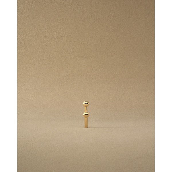 Misiņa krāsas metāla vāze (augstums 10 cm) Nagel – STOFF Nagel-image-4
