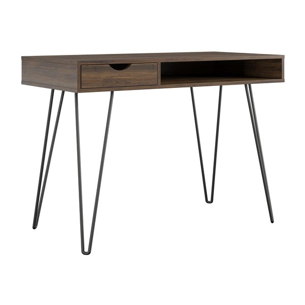 Darba galds ar riekstkoka imitāciju 49x104 cm Concord – Novogratz