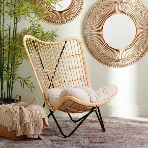 Dabīga toņa austs atpūtas krēsls – Ixia-image-1