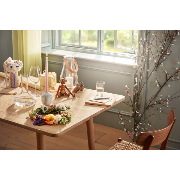 Balts porcelāna svečturis Kähler Design Hammershoi, augstums 10 cm-image-1