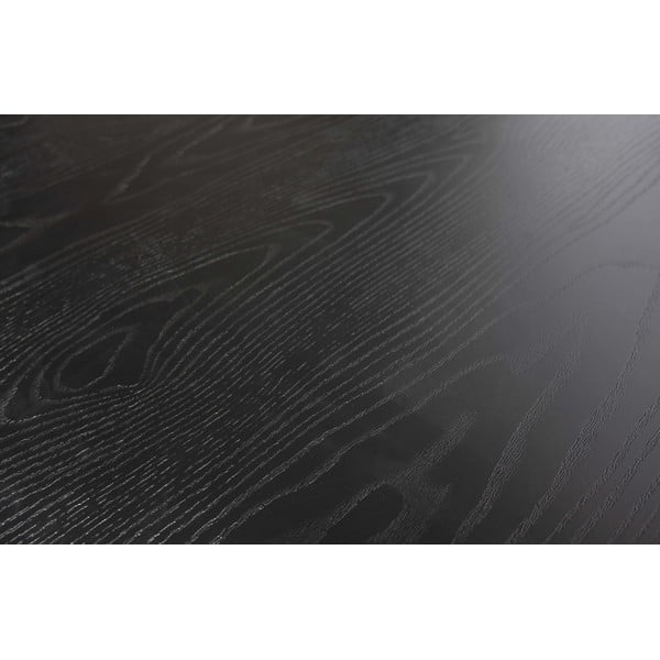 Melns ēdamgalds WOOOD Bruno, 200 x 90 cm-image-1