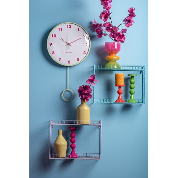 Violets daudzlīmeņu tērauda sienas plaukts 40 cm Reja – PT LIVING-image-1