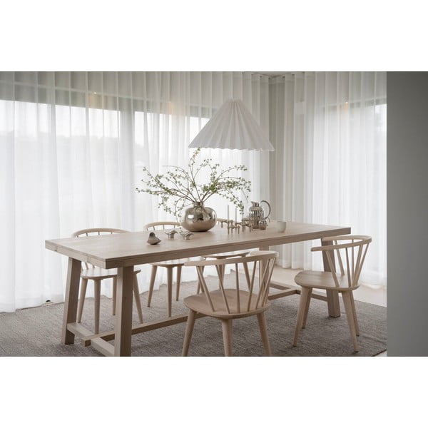 Matēts lakots ēdamgalds no ozolkoka Rowico Brooklyn, 220 x 95 cm-image-3