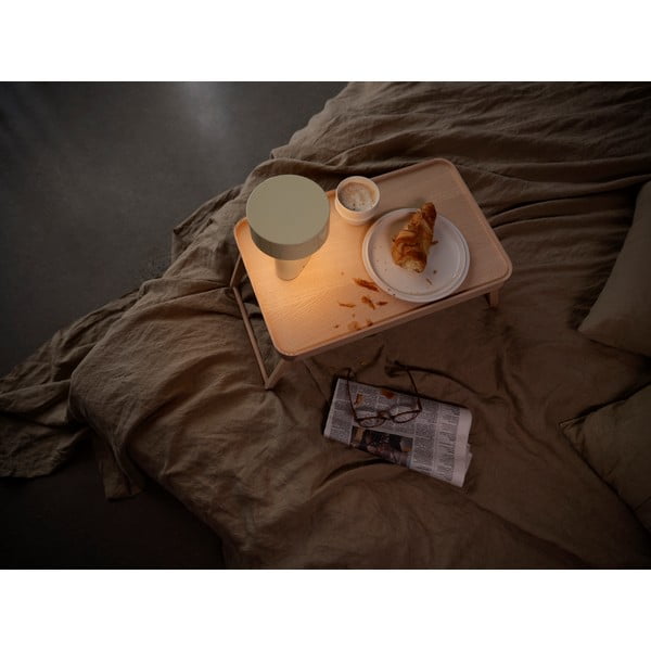 Gaiši zaļa plastmasas LED galda lampa (augstums 18 cm) Oblong – Zone-image-1