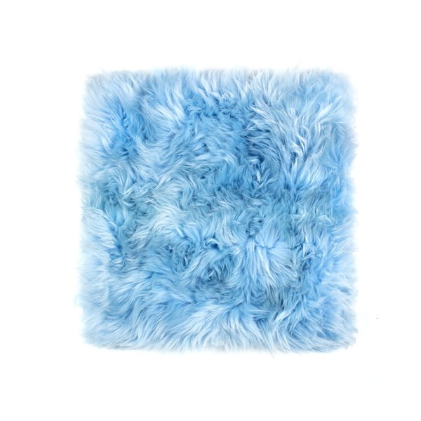 Gaiši zils aitādas sēdekļa spilvens ēdamkrēslam Royal Dream Zealand, 40 x 40 cm
