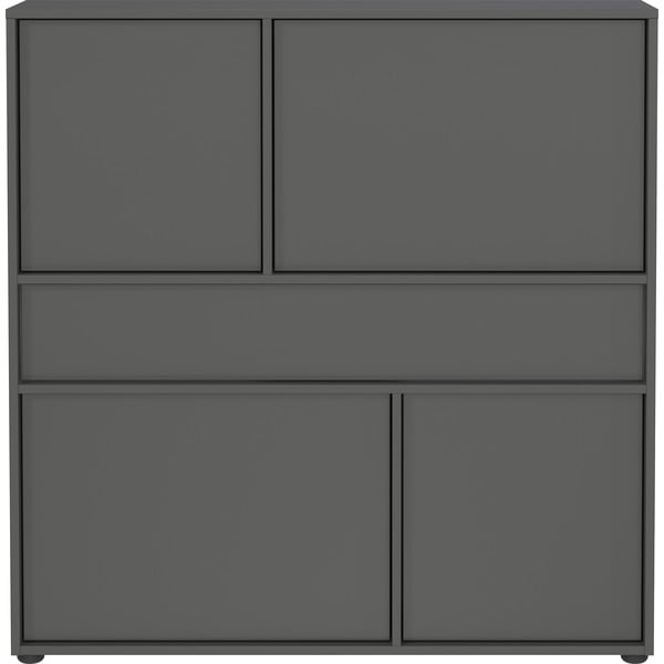 Antracīta pelēks skapītis 105x108x25 cm Ameca 2.0 – Germania-image-3