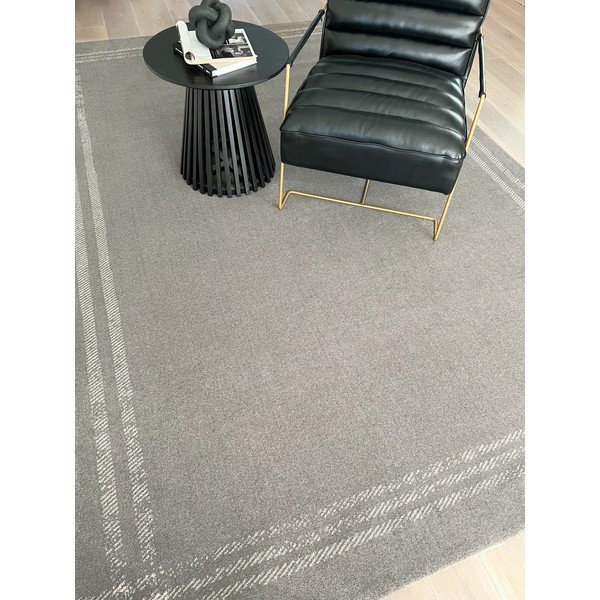 Gaiši pelēks vilnas paklājs 240x340 cm Calisia M Grid Rim – Agnella-image-1