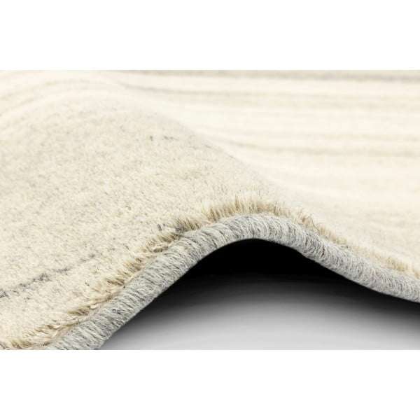 Krēmkrāsas vilnas paklājs 133x180 cm Haze – Agnella-image-2