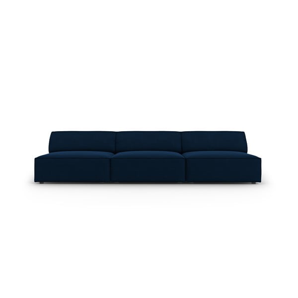 Tumši zils samta dīvāns 240 cm Jodie – Micadoni Home