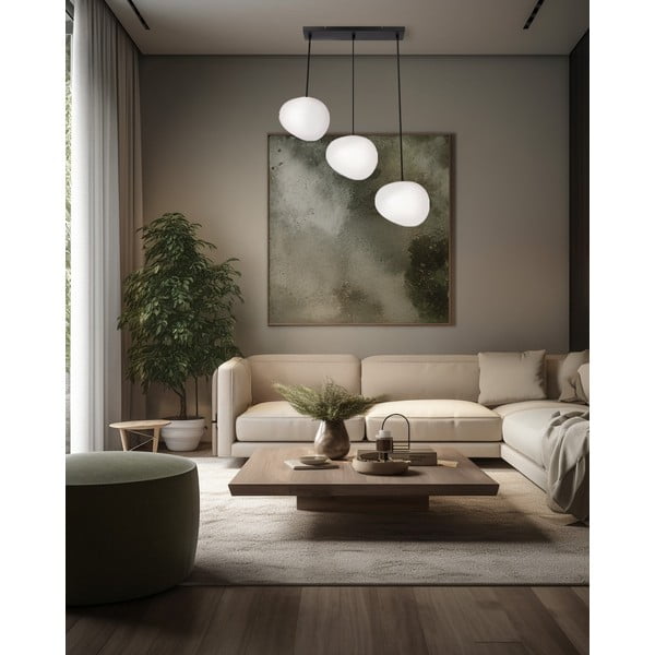 Melnbalta piekaramā lampa Stones – Candellux Lighting-image-2