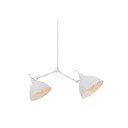 Balta piekaramā lampa ar metāla abažūru 104x104 cm Coben – CustomForm