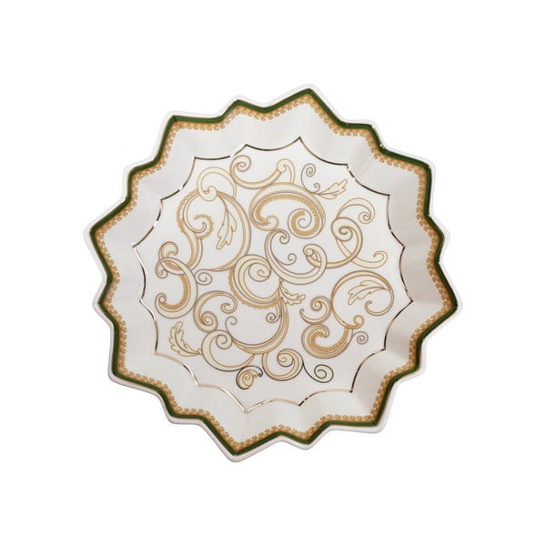 Balts porcelāna šķīvis ø 23,5 cm Vassoio – Brandani