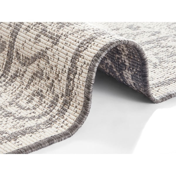 Pelēks un krēmkrāsas āra paklājs NORTHRUGS Cebu, 160 x 230 cm-image-2