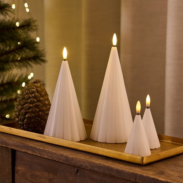 Balts Ziemassvētku gaismas dekors (2 gab.) ø 6 cm Laura – Sirius-image-2