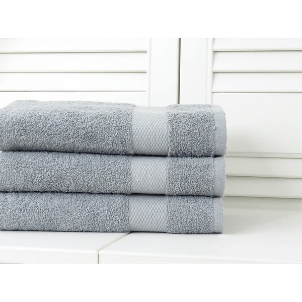 Pelēks frotē dvielis 70x140 cm Adria – B.E.S.-image-1