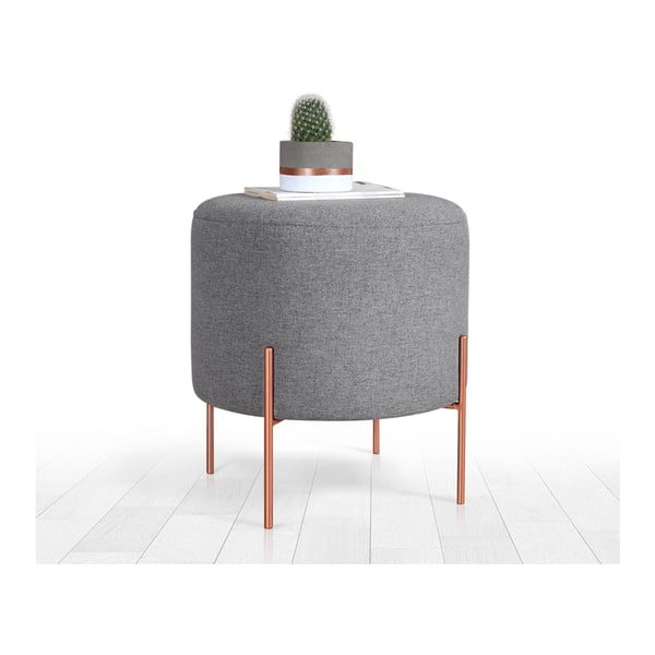 Pelēks pufs Copper – Artie-image-2