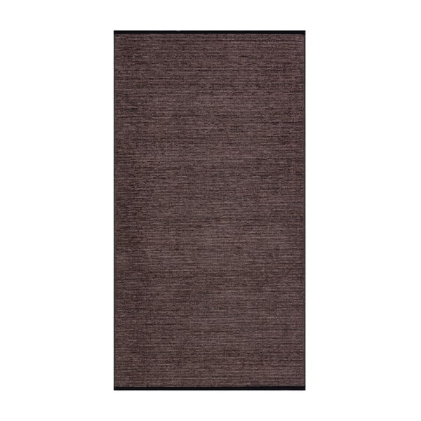 Bordo/melns mazgājams kokvilnas celiņa paklājs 80x200 cm Bendigo – Vitaus
