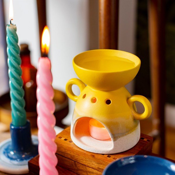 Dzeltena aromterapijas lampa Sass & Belle Bohemian Home Mojave-image-1