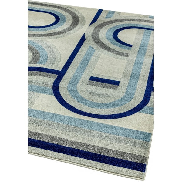 Dūmakaini zils paklājs 160x230 cm Nova Retro Blue – Asiatic Carpets-image-4