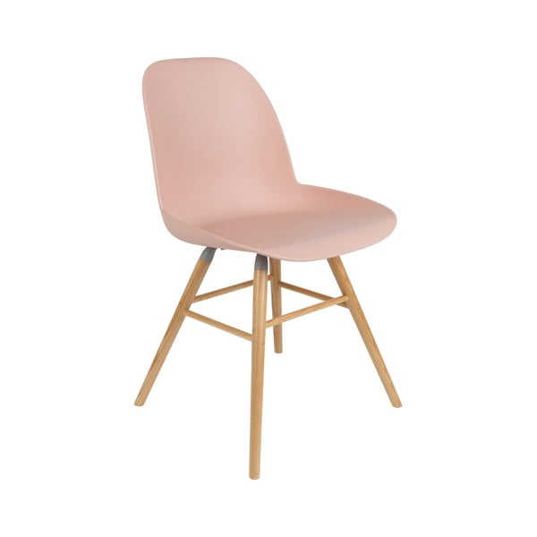 Gaiši rozā ēdamistabas krēsli (2 gab.) Albert – Zuiver