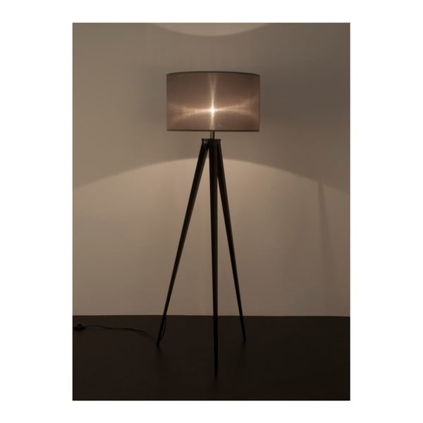 Melna/pelēka stāvlampa Zuiver, ø 50 cm-image-1